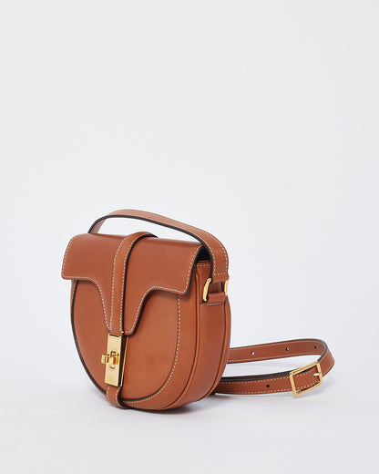 Celine Tan Leather Small Besace 16 Shoulder Bag
