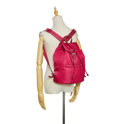 Prada Tessuto Backpack Pink Nylon Canvas