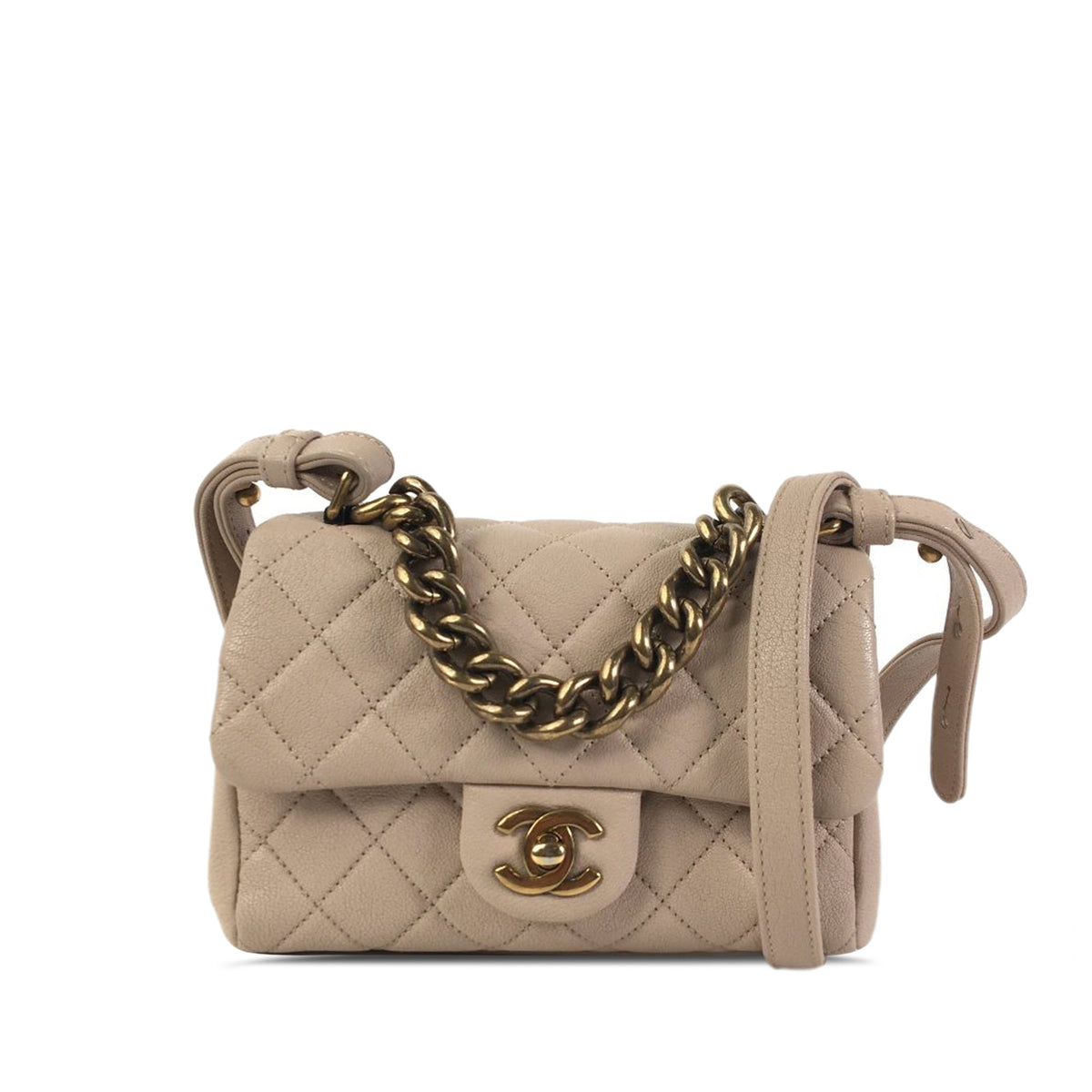 CHANEL Mini Paris Rome Calfskin Trapezio Bag