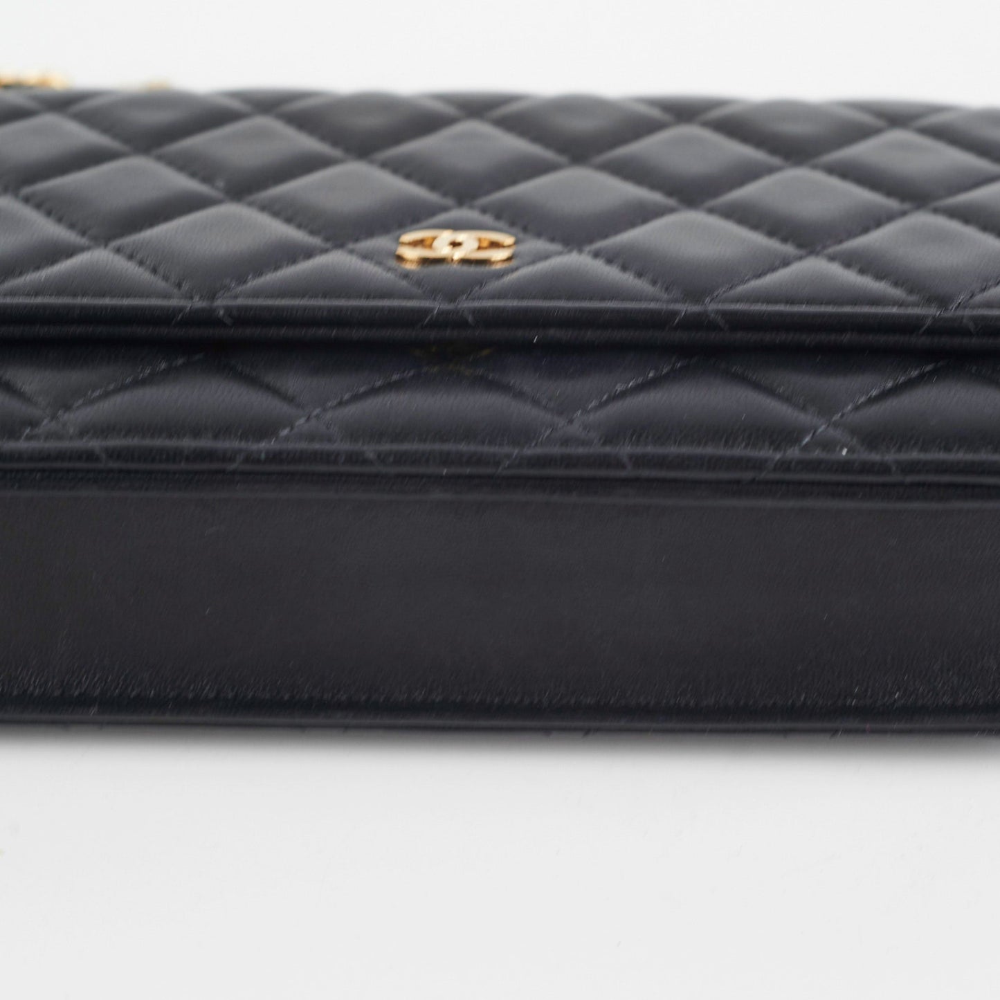 Chanel Wallet on Chain WOC Black Microchipped