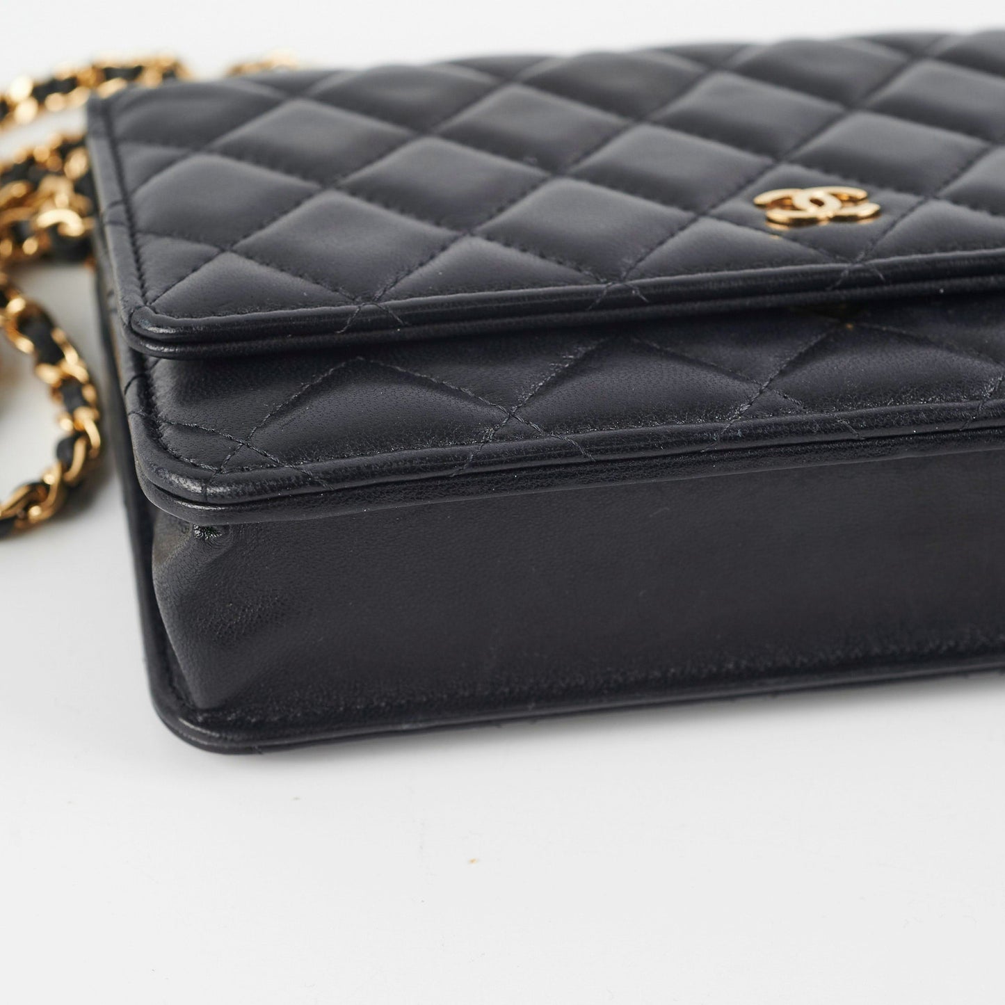 Chanel Wallet on Chain WOC Black Microchipped