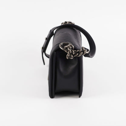 Chanel Old Medium Boy Chevron Black