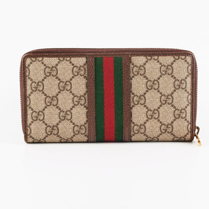 Gucci Ophidia Long Zip Wallet GG Supreme