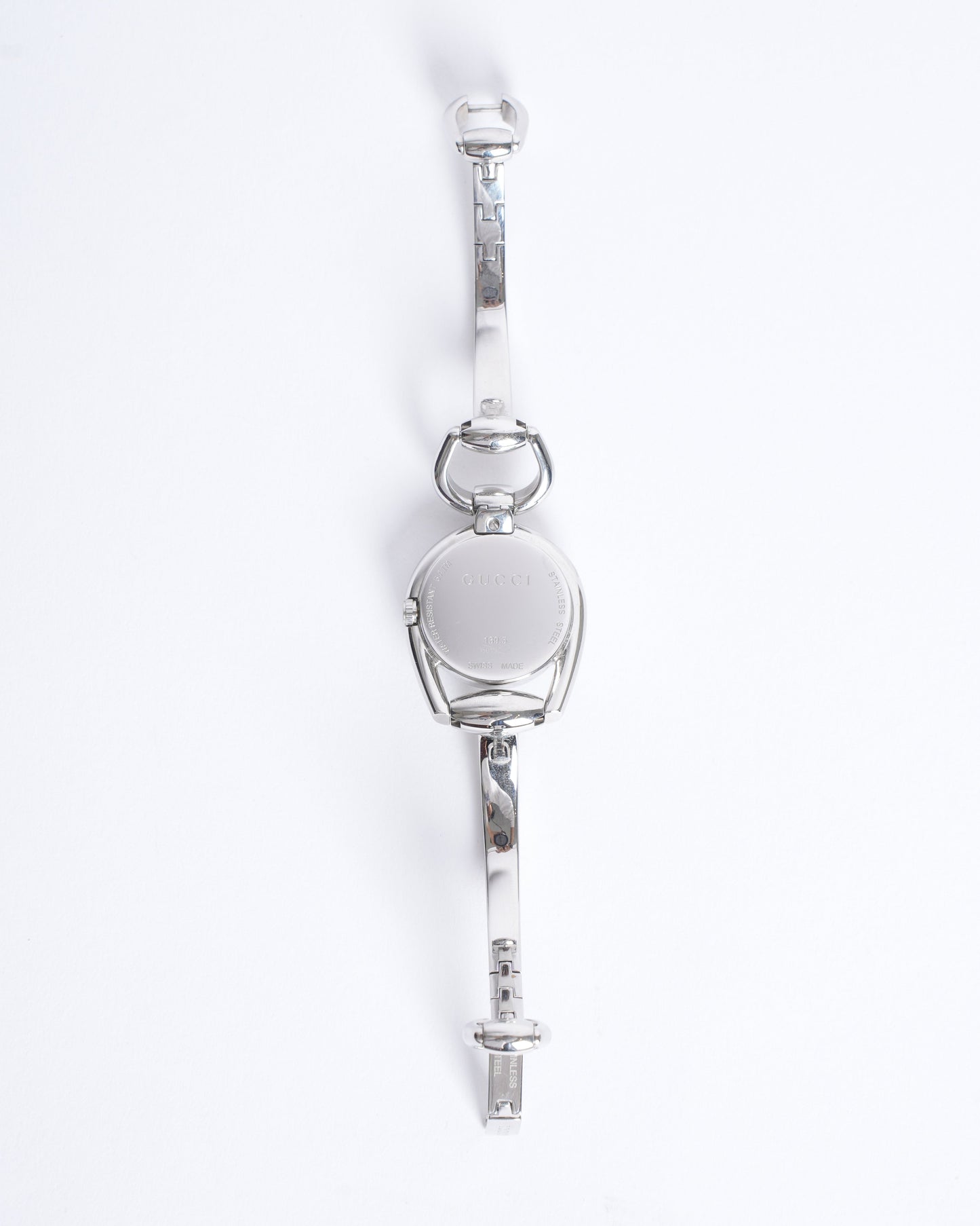 Gucci Mother Of Pearl Stainless Steel Horsebit Women's Watch