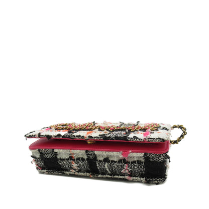Chanel Tweed Logo Wallet on Chain Crossbody Bag