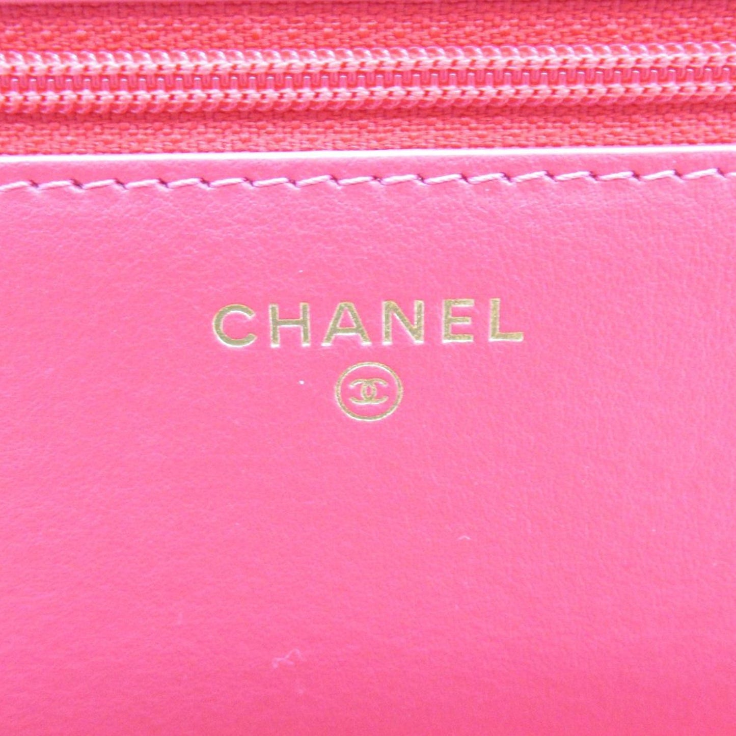 CHANEL Tweed Logo Wallet on Chain Crossbody Bag