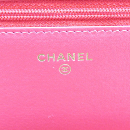 CHANEL Tweed Logo Wallet on Chain Crossbody Bag