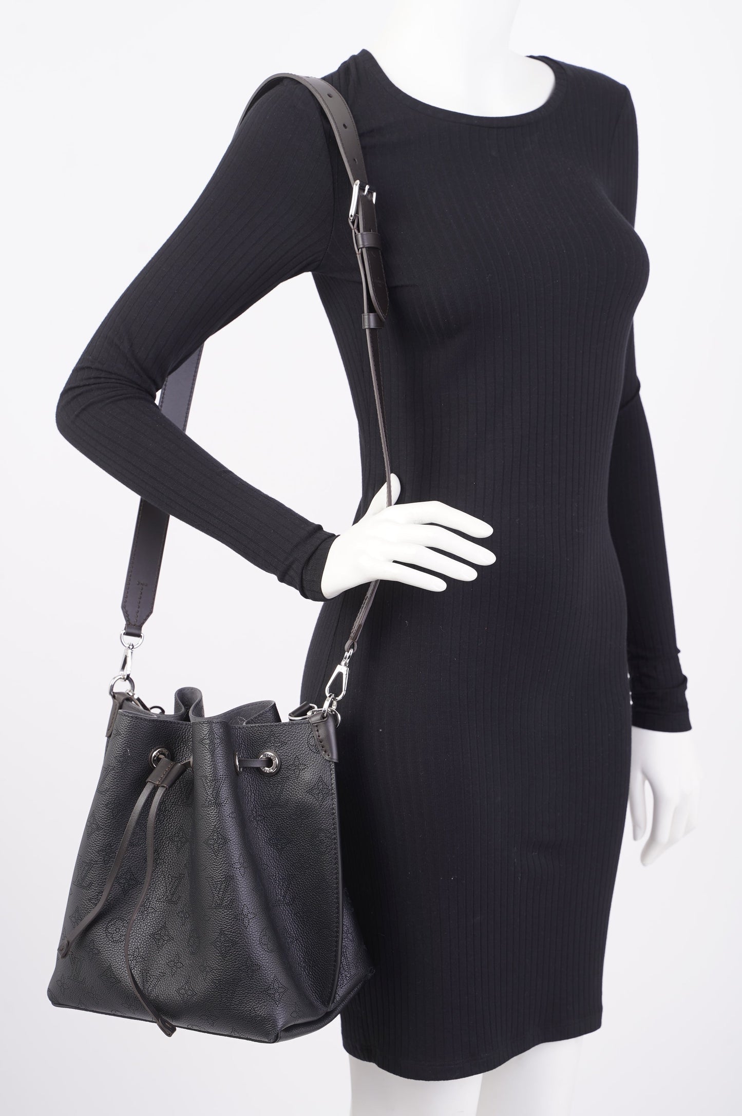 Louis Vuitton Muria Black Calfskin Leather