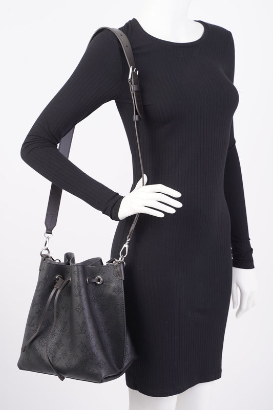 Louis Vuitton Muria Black Calfskin Leather