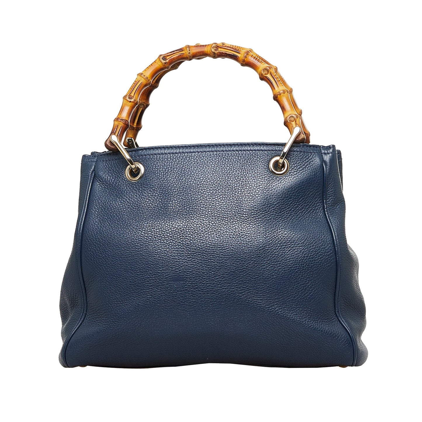 Gucci Bamboo Blue Leather