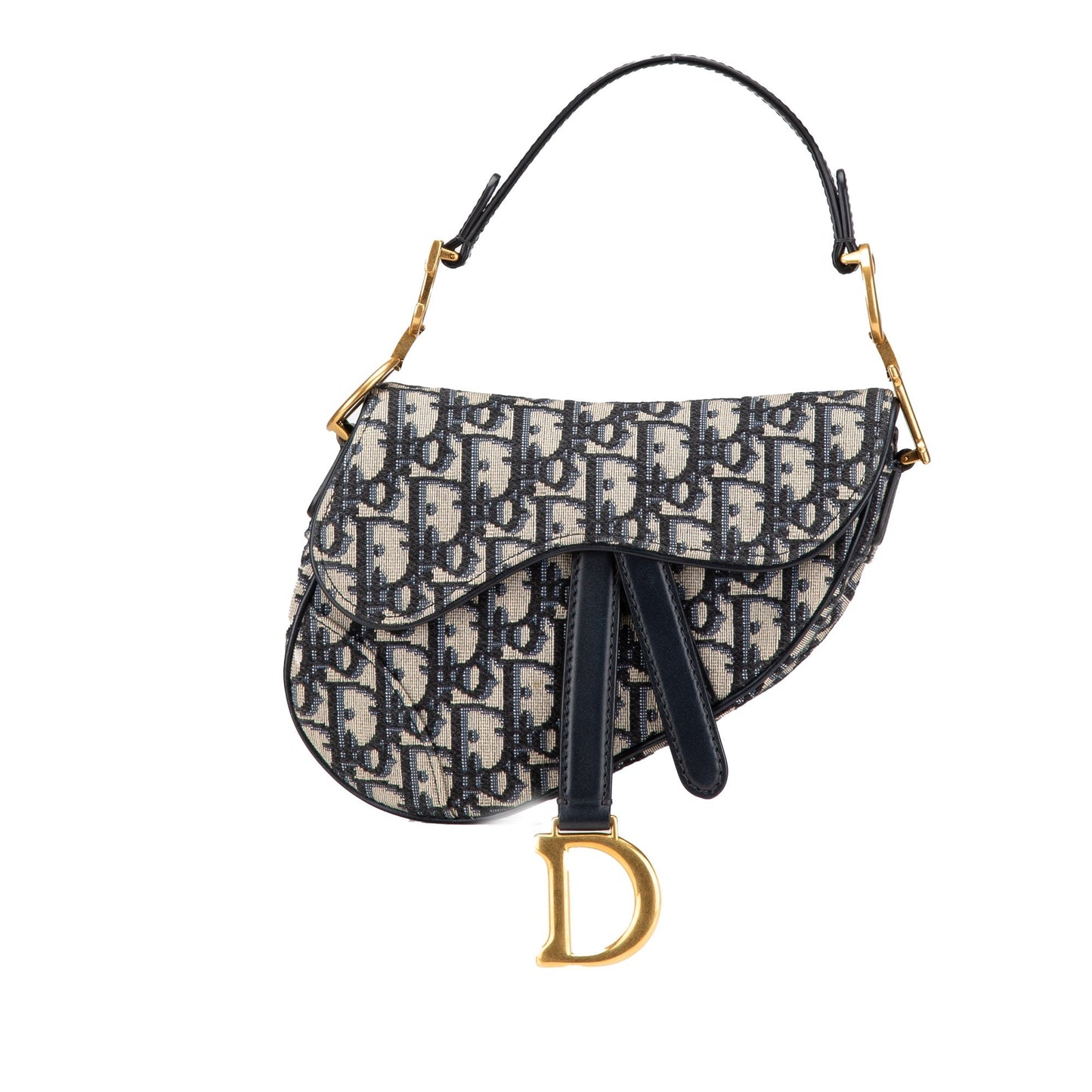 Mini Oblique Canvas Saddle Bag