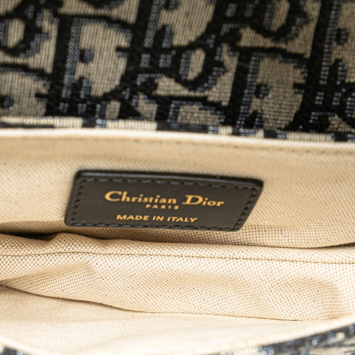 Mini Oblique Canvas Saddle Bag
