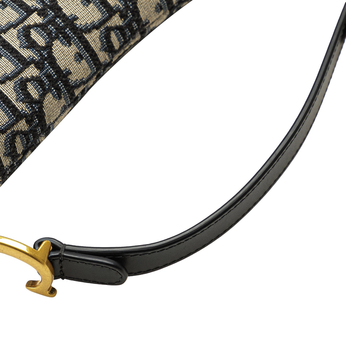 Mini Oblique Canvas Saddle Bag