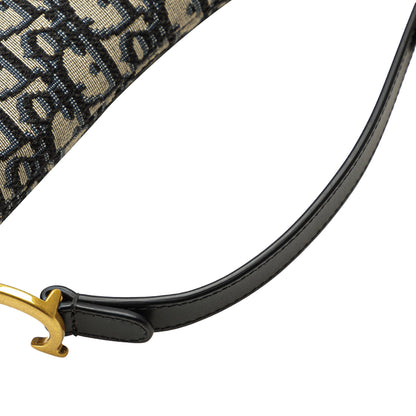 Mini Oblique Canvas Saddle Bag