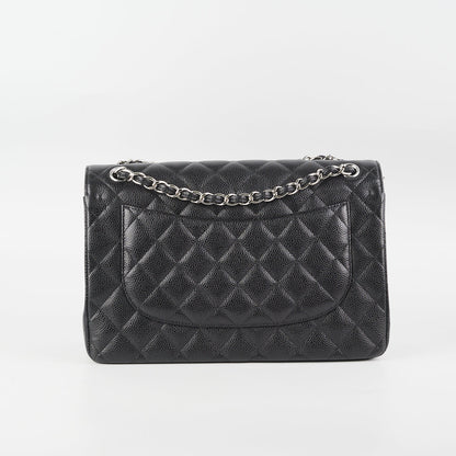 Chanel Classic Flap Jumbo Black Caviar SHW