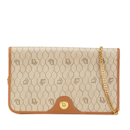 Honeycomb Coated Canvas Chain Crossbody