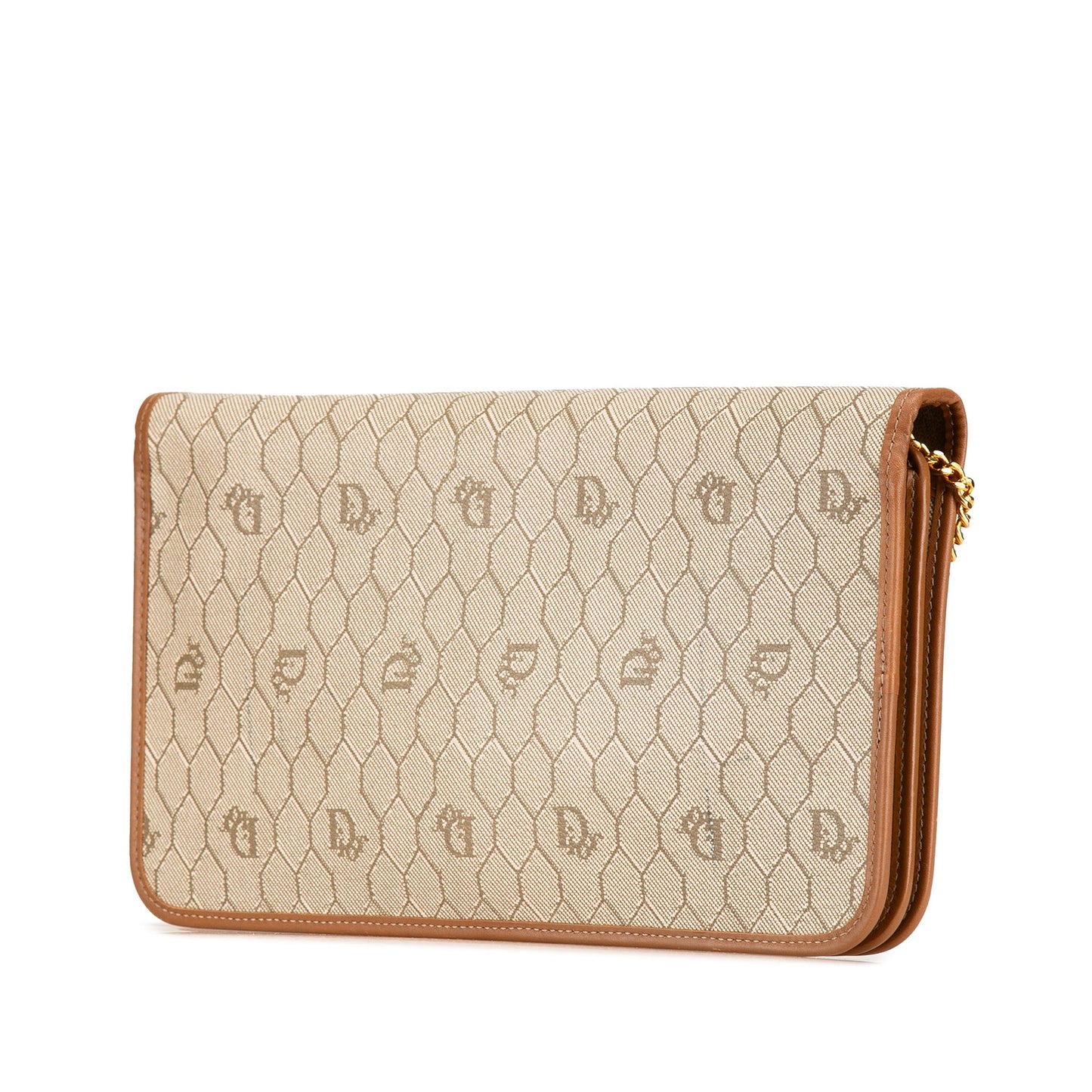 Honeycomb Coated Canvas Chain Crossbody