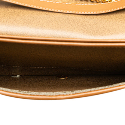 Honeycomb Coated Canvas Chain Crossbody