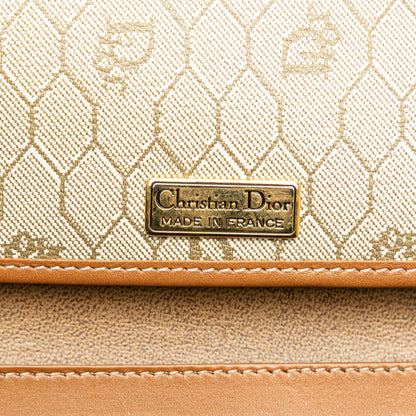 Honeycomb Coated Canvas Chain Crossbody