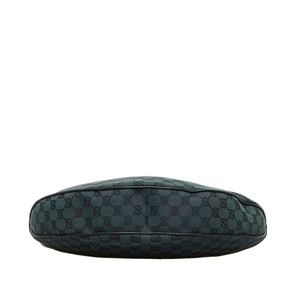 Gucci Half Moon Hobo Green GG Canvas