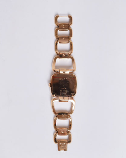 Gucci Gold Tone Diamond Dial Quartz Women's Watch