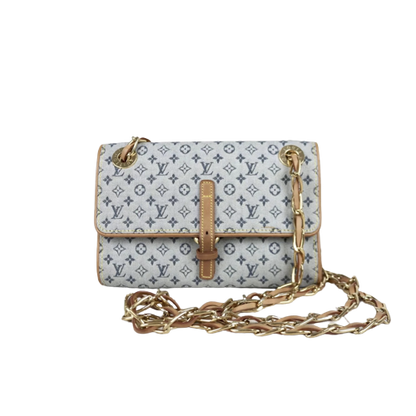 Rank AB ｜ LV Camille Blue Monogram Mini Canvas Shoulder Bag ｜030116