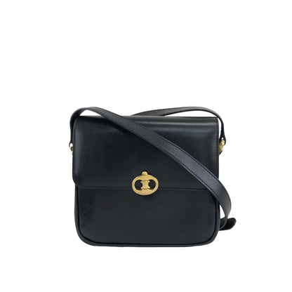CELINE  Crossbody Shoulder bag Black Vintage p2ahhd