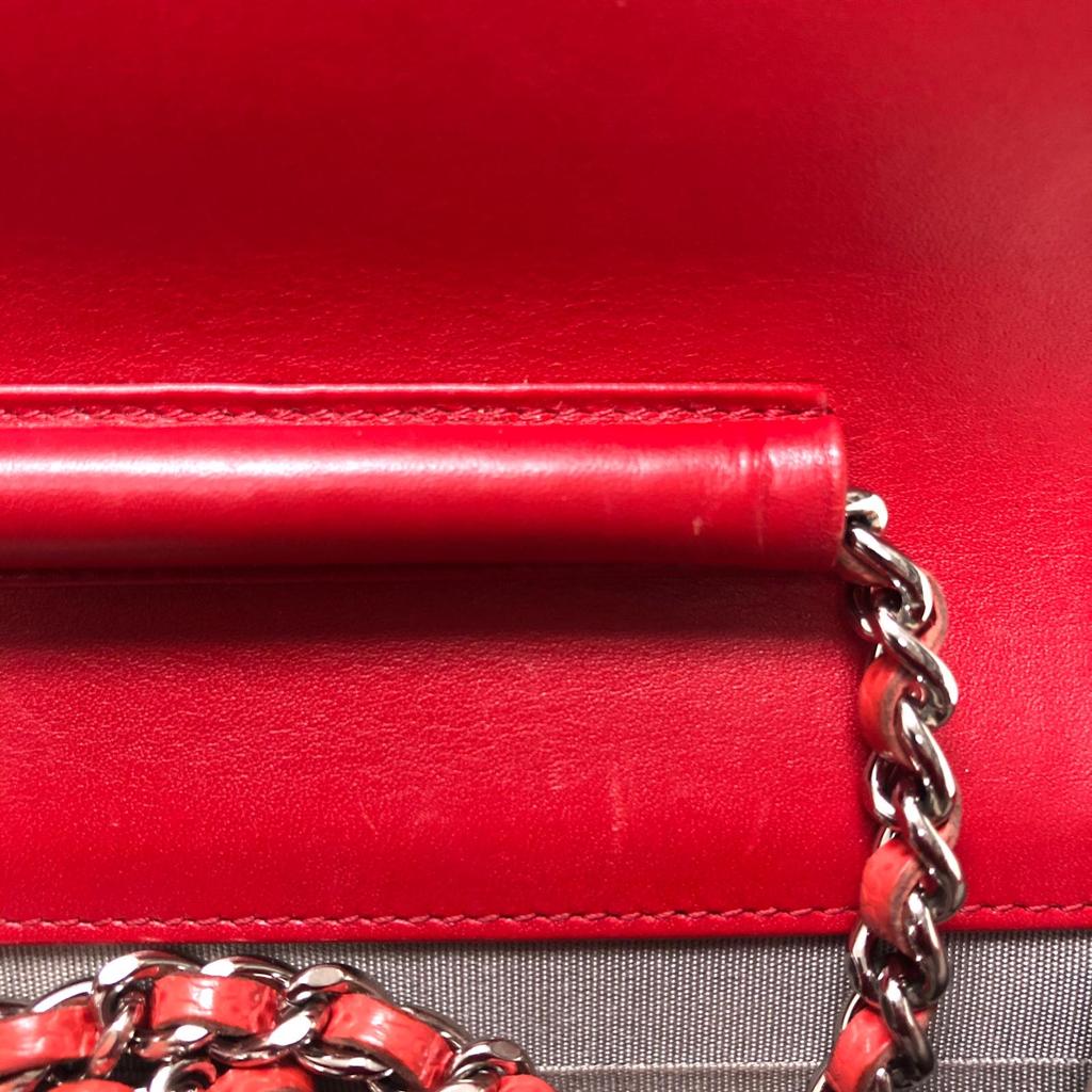 Timeless CC Wallet on Chain in Red Caviar