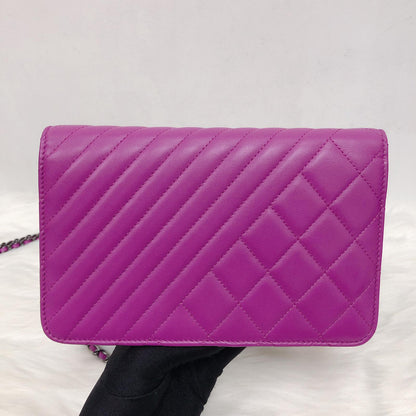 Wallet on Chain WOC in Purple with RHW