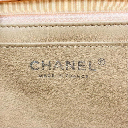 Jumbo Single Flap in Beige Caviar with SHW