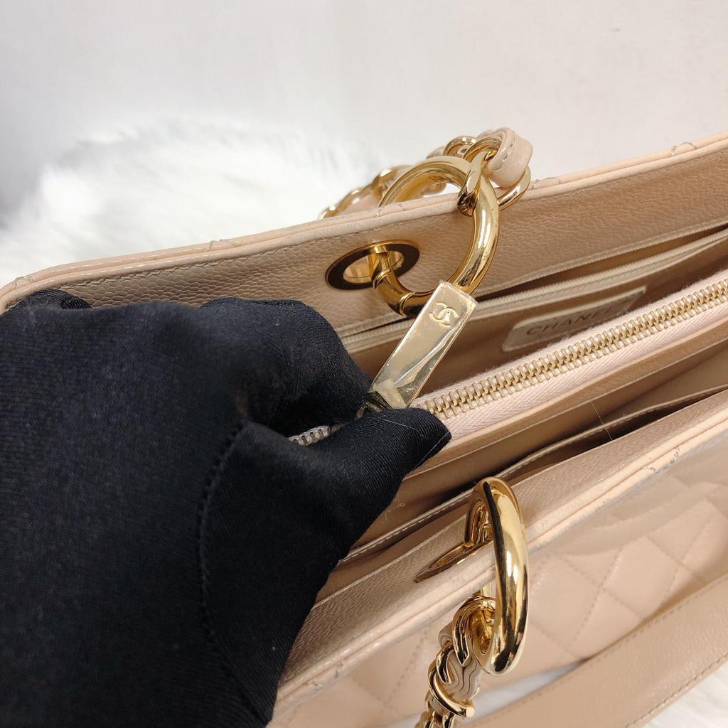 Beige Caviar GST in Caviar leather with GHW