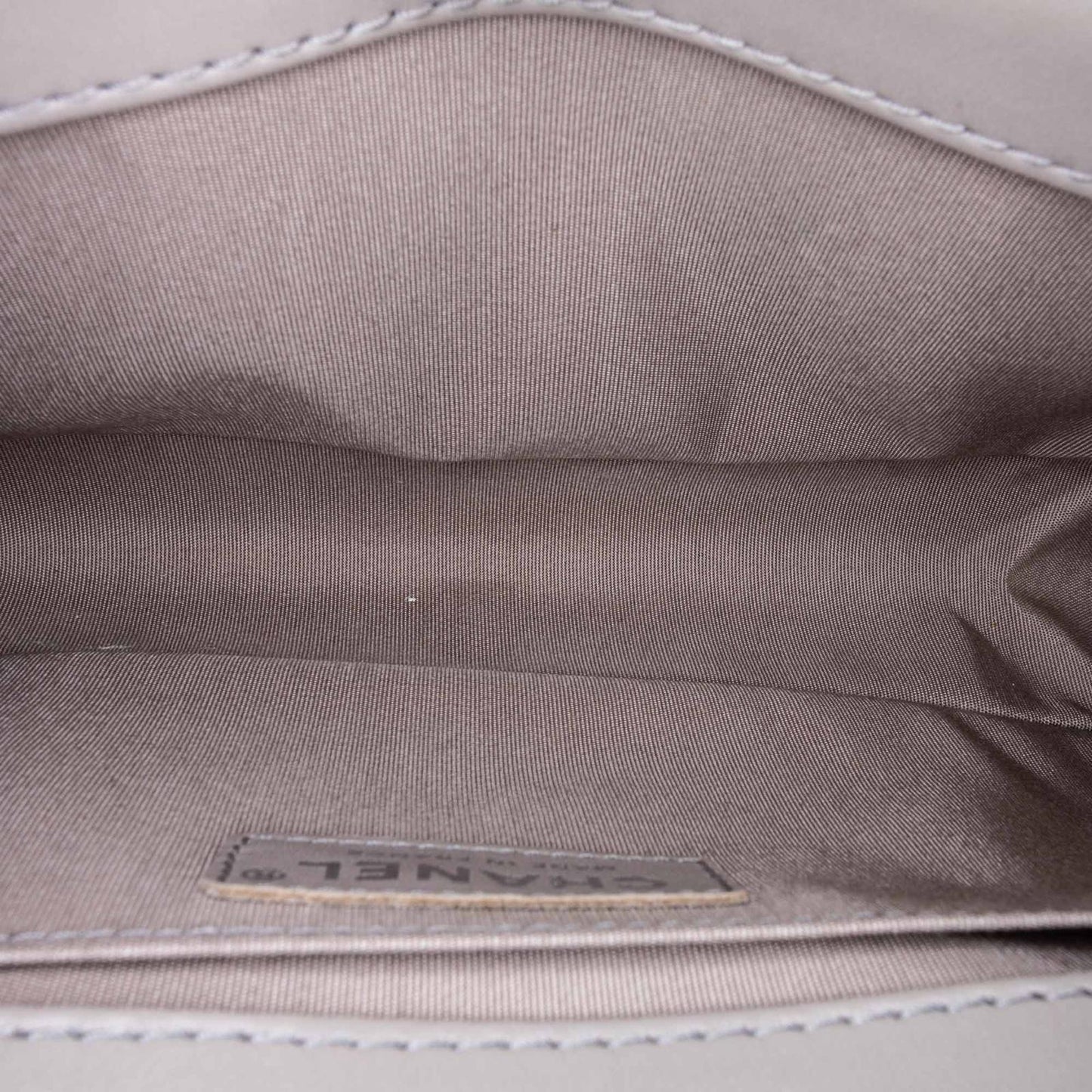 Medium Boy Flap Bag with Handle Beige