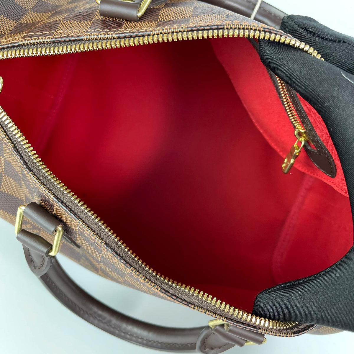 Louis-Vuitton Damier Ebene Speedy 30 Bandoulier Bag