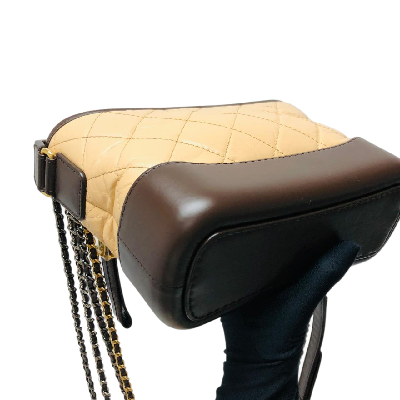 Gabrielle Small Hobo Bag Beige