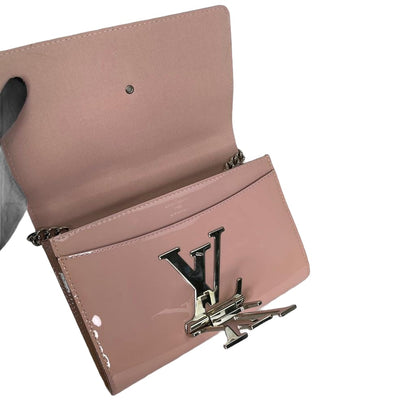 Louis-Vuitton Patent Crossbody in Pink