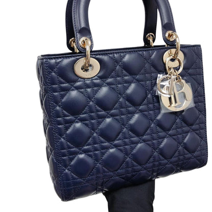 Lady Dior Medium in Blue with LGHW