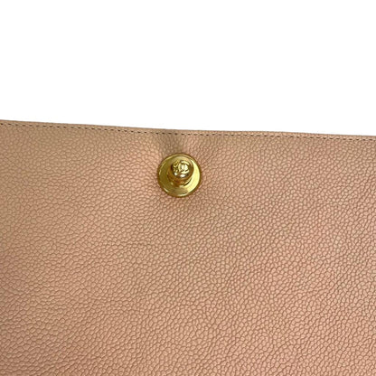 Quilted Caviar New Medium Boy Bag Beige