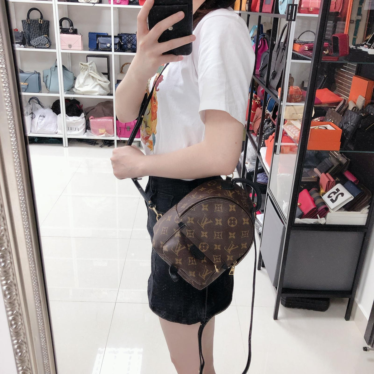 Louis-Vuitton Palm Springs Monogram Mini Backpack