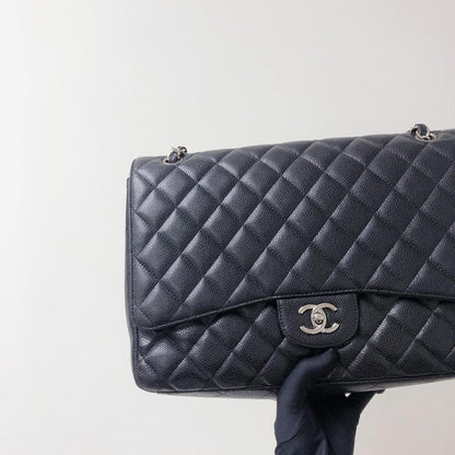 Single Flap Maxi in Black with SHW