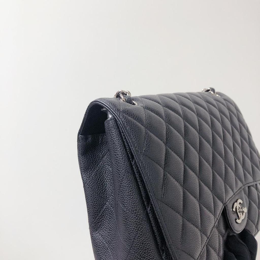 Single Flap Maxi in Black with SHW