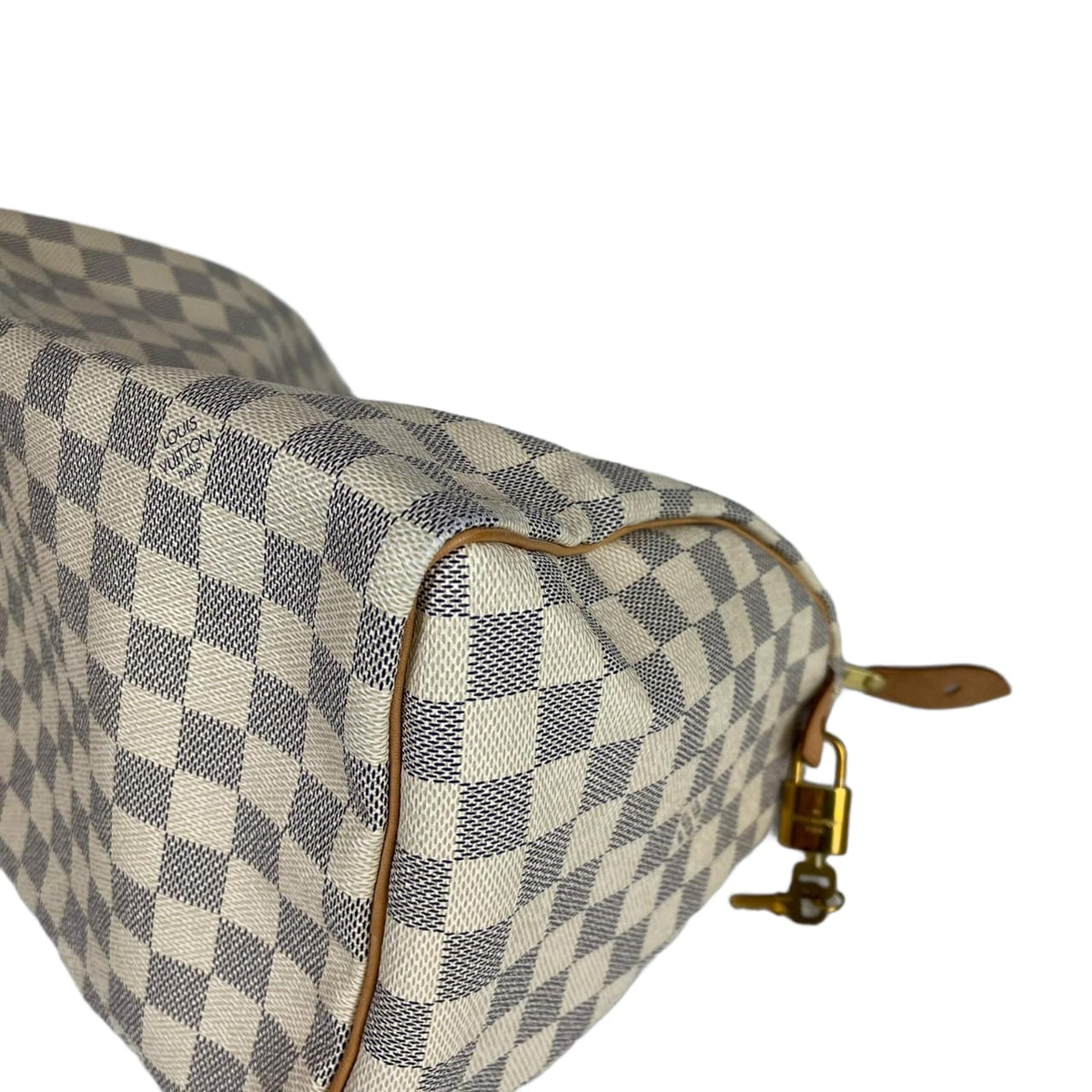 Louis-Vuitton Speedy 30 Damier Azur Canvas with GHW