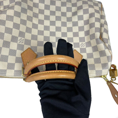 Louis-Vuitton Speedy 30 Damier Azur Canvas with GHW