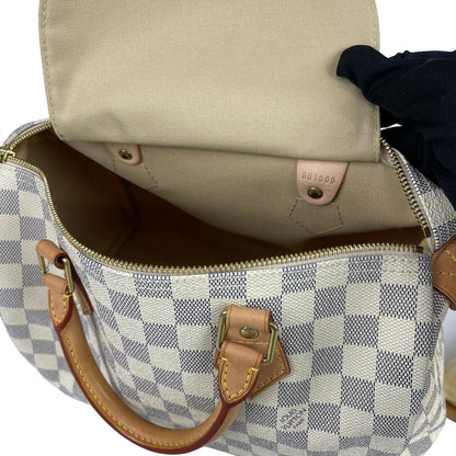 Louis-Vuitton Speedy 30 Damier Azur Canvas with GHW