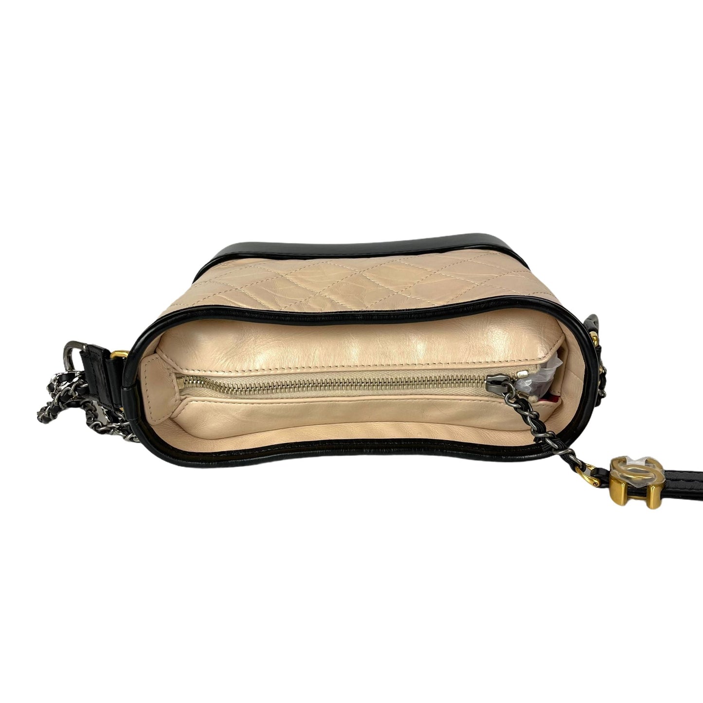 Gabrielle Small Hobo Bag Beige