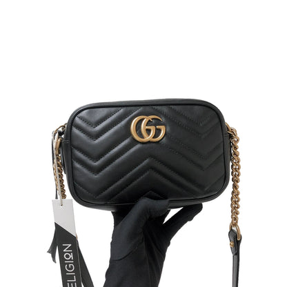 Gucci GG Marmont Mini Shoulder Bag Black