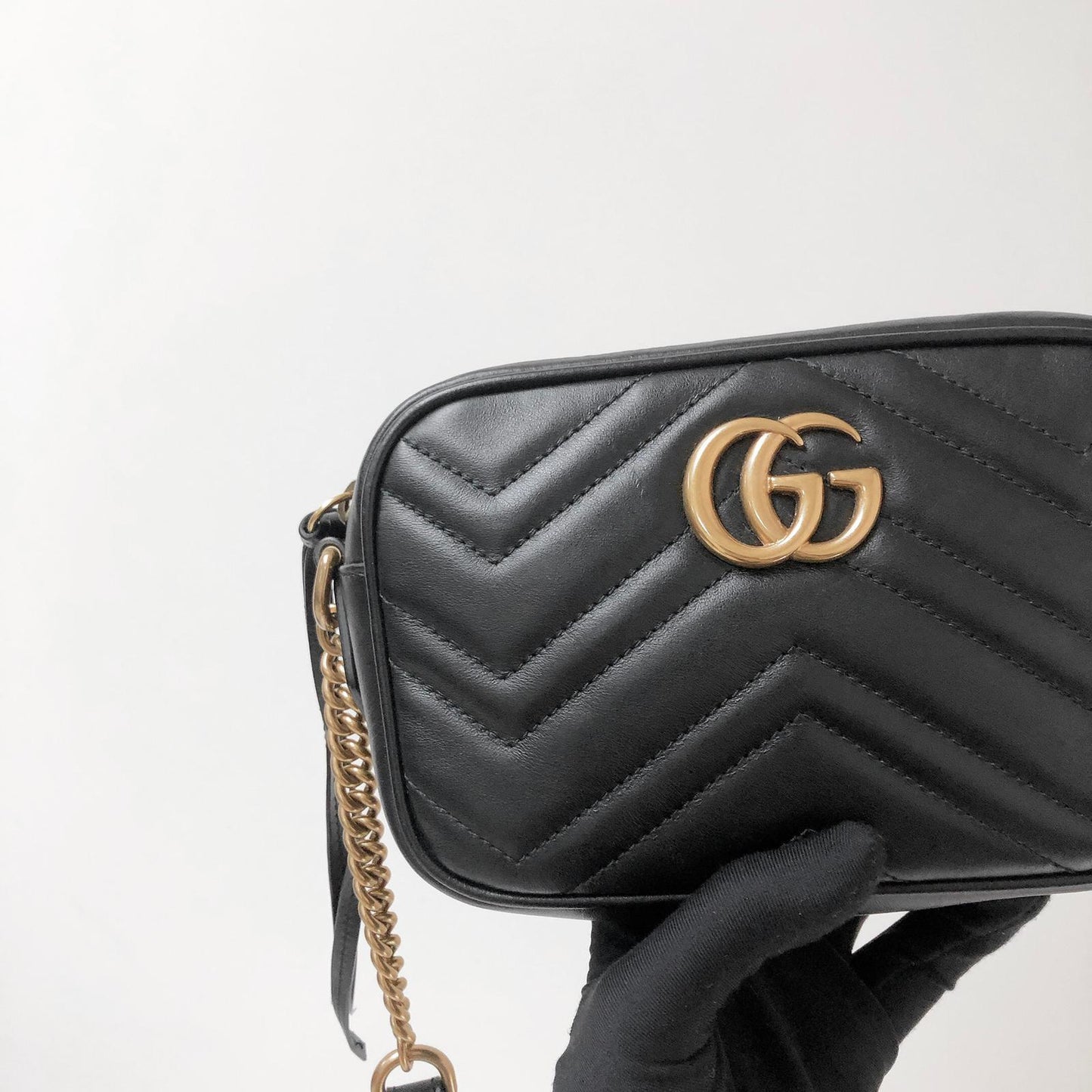 Gucci GG Marmont Mini Shoulder Bag Black