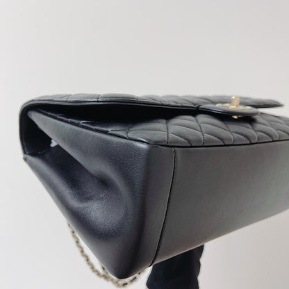 Mademoiselle Chic Single Flap Bag in Black with LGHW