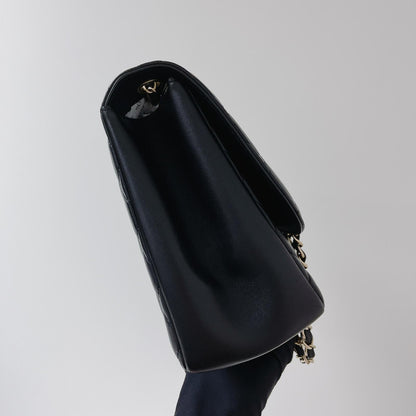Mademoiselle Chic Single Flap Bag in Black with LGHW