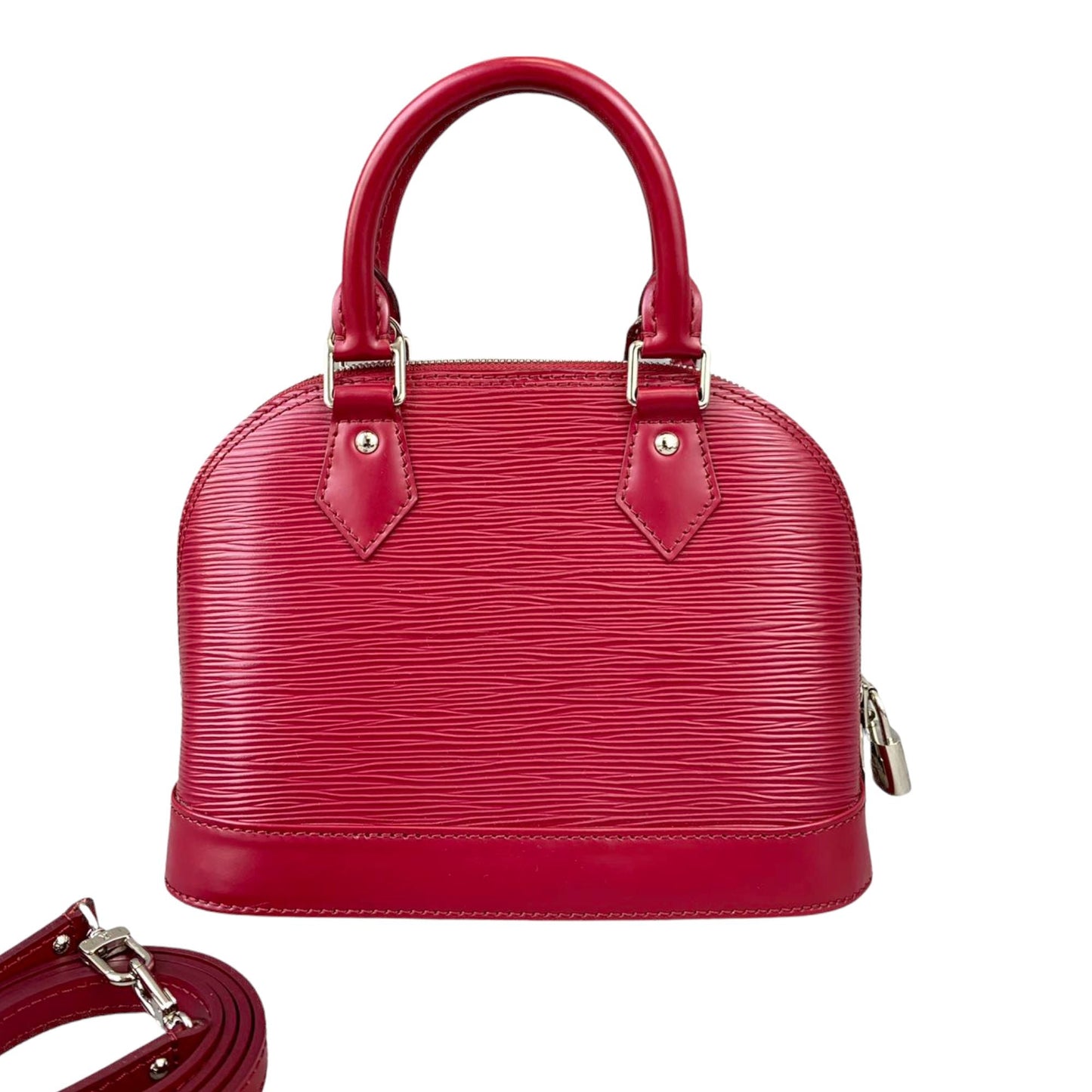Louis-Vuitton Alma BB Epi Leather Red SHW