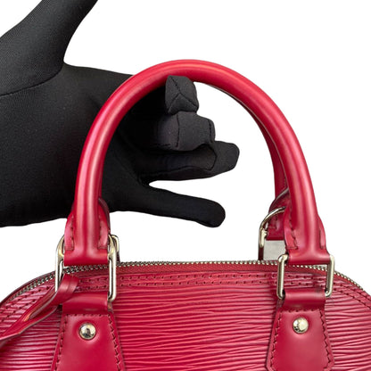 Louis-Vuitton Alma BB Epi Leather Red SHW